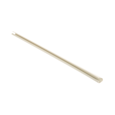 Canaleta LD3 de PVC rígido, con cinta adhesiva para instalación sin herramientas, 19.6 x 11.2 x 1828.8 mm, Color Blanco Mate