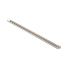 Canaleta LD5 de PVC rígido, con cinta adhesiva para instalación sin herramientas, 26 x 15 x 1828.8 mm, Color Blanco Mate