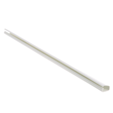 Canaleta LD5 de PVC rígido, con cinta adhesiva para instalación sin herramientas, 26 x 15 x 1828.8 mm, Color Blanco