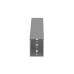 CANALETA RANURADA DE PVC CON TAPA, TIPO F, 49.5 MM DE ANCHO, 72.4 MM DE ALTO Y 2 M DE LARGO, COLOR GRIS
