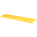 Tapa Con Bisagra a Presión Para Canaleta FiberRunner™ FR6X4YL2, de PVC Rígido, Color Amarillo, 2 m de Largo