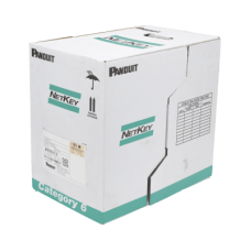 Bobina de Cable UTP 305 Metros (1000 Pies) de Cobre, NetKey, Azul, Categoría 5e (24 AWG), PVC (CM), de 4 Pares