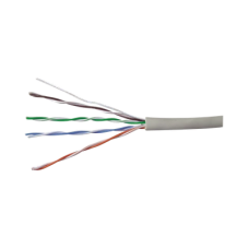 Bobina de Cable UTP 305 Metros (1000 Pies) de Cobre, PanNet, Gris, Categoría 5e (24 AWG), PVC (CM), de 4 Pares