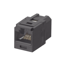 Módulo Acoplador RJ45 a RJ45, Mini-Com, Categoría 6, Color Negro