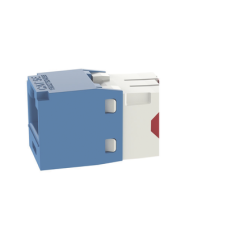 Conector Jack RJ45 Estilo TG, Mini-Com, Categoría 5e, de 8 Posiciones y 8 Cables, Color Azul Conector Jack RJ45 Estilo TG, Mini-Com, Categoría 5e, de 8 Posiciones y 8 Cables, Color Azul