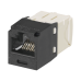 Conector Jack RJ45 Estilo TG, Mini-Com, Categoría 6, de 8 Posiciones y 8 Cables, Color Negro