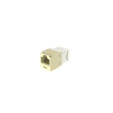 Conector Jack RJ45 Estilo TG, Mini-Com, Categoría 6, de 8 Posiciones y 8 Cables, Color Marfil