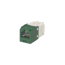 Conector Jack RJ45 Estilo TG, Mini-Com, Categoría 6, de 8 Posiciones y 8 Cables, Color Verde