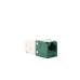 Conector Jack RJ45 Estilo TG, Mini-Com, Categoría 6, de 8 Posiciones y 8 Cables, Color Verde