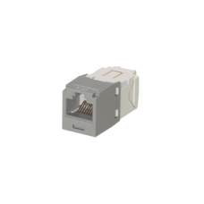 Conector Jack RJ45 Estilo TG, Mini-Com, Categoría 6, de 8 Posiciones y 8 Cables, Color Gris Conector Jack RJ45 Estilo TG, Mini-Com, Categoría 6, de 8 Posiciones y 8 Cables, Color Gris