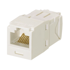 Conector Jack RJ45 Estilo TG, Mini-Com, Categoría 6, de 8 Posiciones y 8 Cables, Color Blanco Mate Conector Jack RJ45 Estilo TG, Mini-Com, Categoría 6, de 8 Posiciones y 8 Cables, Color Blanco Mate