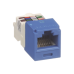 Conector Jack RJ45 Estilo TP, Mini-Com, Categoría 6, de 8 posiciones y 8 cables, Color Azul