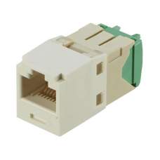 Conector Jack RJ45 Estilo TG, Mini-Com, Categoría 6, de 8 Posiciones y 8 Cables de Calibre 28/30 AWG, Color Blanco Conector Jack RJ45 Estilo TG, Mini-Com, Categoría 6, de 8 Posiciones y 8 Cables de Calibre 28/30 AWG, Color Blanco