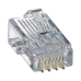 Plug RJ45 Cat5e, Para Cable UTP de Calibres 24-26 AWG, Chapado en Oro de 50 Micras, Paquete de 100 Piezas