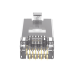 Plug RJ45 Cat5e Blindado, Para Cable UTP de Calibres 24-26 AWG, Chapado en Oro de 50 Micras, Paquete de 100 Piezas