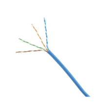 Bobina de Cable UTP 305 Metros (1000 Pies) de Cobre, Azul, Categoría 6 (24 AWG), 1000Mbps, LSZH (Bajo Humo, Cero Halógenos), de 4 Pares