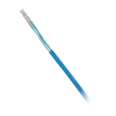 Bobina de Cable Blindado F/UTP de 4 Pares, Cat6, LSZH (Libre de Gases Tóxicos), Color Azul, 305 Metros (1000 Pies)