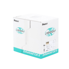 Bobina de Cable UTP 305 Metros (1000 Pies) de Cobre, TX6000? PanNet, Reelex, Blanco, Categoría 6 Mejorado (23 AWG), PVC (CM), de 4 Pares