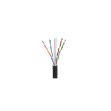 Bobina de Cable UTP de 4 Pares OSP (Planta Externa), Cat6 de Rango Extendido, 22 AWG, Color Negro, 305 Metros (1000 Pies).