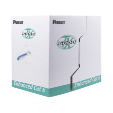 Bobina de Cable UTP 305 Metros (1000 Pies) de Cobre, TX6000? PanNet, Reelex, Azul, Categoría 6 Mejorado (23 AWG), PVC (CMR, Riser), de 4 Pares