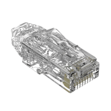 Plug RJ45 Cat6/6A, Para Cable UTP de Calibre 28 AWG (Diámetro Reducido), Chapado en Oro de 50 Micras, Paquete de 100 Piezas