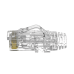 Plug RJ45 Cat6/6A, Para Cable UTP de Calibre 28 AWG (Diámetro Reducido), Chapado en Oro de 50 Micras, Paquete de 100 Piezas