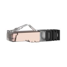 Plug RJ45 Cat6A Blindado, Para Cable Calibre 23-24 AWG, Chapado en Oro de 50 Micras, Paquete de 100 Piezas