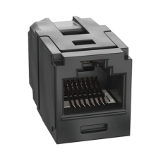 Módulo Acoplador RJ45 a RJ45, Mini-Com, Categoría 6A, Color Negro
