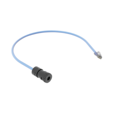 Cable de Conexión en Campo Jack a Plug RJ45, Categoría 6A, CMP (Plenum), 0.5 Metros (1.64 Pies), Color Azul