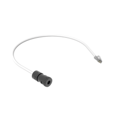 Cable de Conexión en Campo Jack a Plug RJ45, Categoría 6A, CMP (Plenum), 0.5 Metros (1.64 Pies), Color Blanco