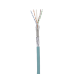 Bobina de Cable Blindado SF/UTP Categoría 6A, Uso Industrial con Resistencia al Aceite y Rayos UV, Multifilar 24/7 (Flexible), Color Azul Cerceta, Bobina de 305 Metros (1000 Pies)