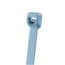 Cincho Pan-Ty™ 203mm Largo x 3.4mm ancho,  Intermedio de Nylon 6.6 y Metal Detectable, Color Azul Claro. 100 Piezas.
