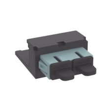 Módulo Acoplador SC Duplex, para Fibra Óptica Multimodo OM3/OM4, Tipo Mini-Com, Color Aqua Módulo Acoplador SC Duplex, para Fibra Óptica Multimodo OM3/OM4, Tipo Mini-Com, Color Aqua