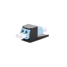 Módulo Acoplador LC Duplex, para Fibra Óptica Multimodo OM3/OM4, Tipo Mini-Com, Color Aqua Módulo Acoplador LC Duplex, para Fibra Óptica Multimodo OM3/OM4, Tipo Mini-Com, Color Aqua