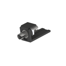 Módulo Acoplador ST Simplex, para Fibra Óptica Multimodo OM3/OM4, Tipo Mini-Com, Color Negro