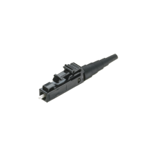 Conector de Fibra Óptica Multimodo OM2, OM3 y OM4, LC Simplex, Pulido en Campo, Color Negro