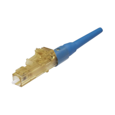 Conector de Fibra Óptica LC Simplex OptiCam, Monomodo 9/125 OS2, Pre-pulido, Color Azul