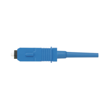 Conector de Fibra Óptica SC Simplex OptiCam, Monomodo 9/125 OS2, Pre-pulido, Color Azul