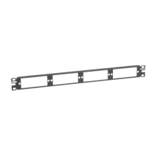 Patch Panel de Fibra Óptica, Para 4 Placas Acopladoras FAP o FMP, Color Negro, 1UR