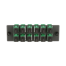 Placa Acopladora de Fibra Optica FAP, Con 12 Conectores SC/APC (12 Fibras), Para Fibra Monomodo OS1/OS2, Color Verde