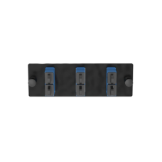 Placa Acopladora de Fibra Optica FAP, Con 3 Conectores SC Duplex (6 Fibras), Para Fibra Monomodo OS1/OS2, Color Azul
