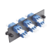 Placa Acopladora de Fibra Óptica FAP, con 6 Conectores LC Duplex (12 Fibras), para Fibra Monomodo OS1/OS2, Color Azul