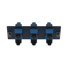 Placa Acopladora de Fibra Óptica FAP, Con 6 Conectores SC Simplex (6 Fibras), Para Fibra Monomodo OS1/OS2, Color Azul Placa Acopladora de Fibra Óptica FAP, Con 6 Conectores SC Simplex (6 Fibras), Para Fibra Monomodo OS1/OS2, Color Azul