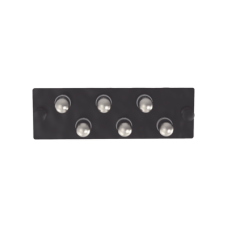 Placa Acopladora de Fibra Óptica FAP, Con 6 Conectores ST Simplex (6 Fibras), Para Fibra Monomodo OS1/OS2, Color Negro Placa Acopladora de Fibra Óptica FAP, Con 6 Conectores ST Simplex (6 Fibras), Para Fibra Monomodo OS1/OS2, Color Negro