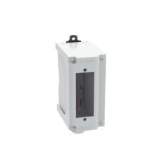 Panel de Parcheo Modular para Fibra Óptica, de Instalación en Riel DIN Estándar de 35 mm (1.38 pulgadas), Acepta Una Placa Acopladora FAP, Color Gris