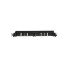 Panel de Distribución de Fibra Óptica, Acepta 18 Cassettes HD Flex en 4 Espacios, Hasta 144 Fibras, 1 UR