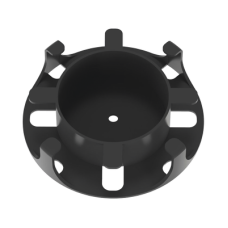 Administrador de Fibra Óptica en Paneles Opticom de 1 UR, Color Negro, 2 Piezas