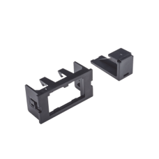 Adaptador de 2 Módulos Mini-Com, Para Marcos Interlink, Color Negro, 1 Pieza