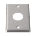 Placa de Pared IndustrialNet?, Para 1 Conector Industrial, de Acero Inoxidable