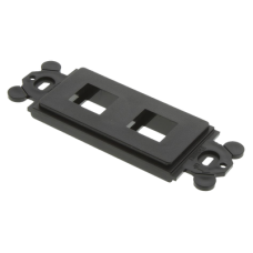 Marco de Módulo Dúplex, Para Placas Frontales Estándar GFCI, Acepta 2 Módulos Keystone, Color Negro